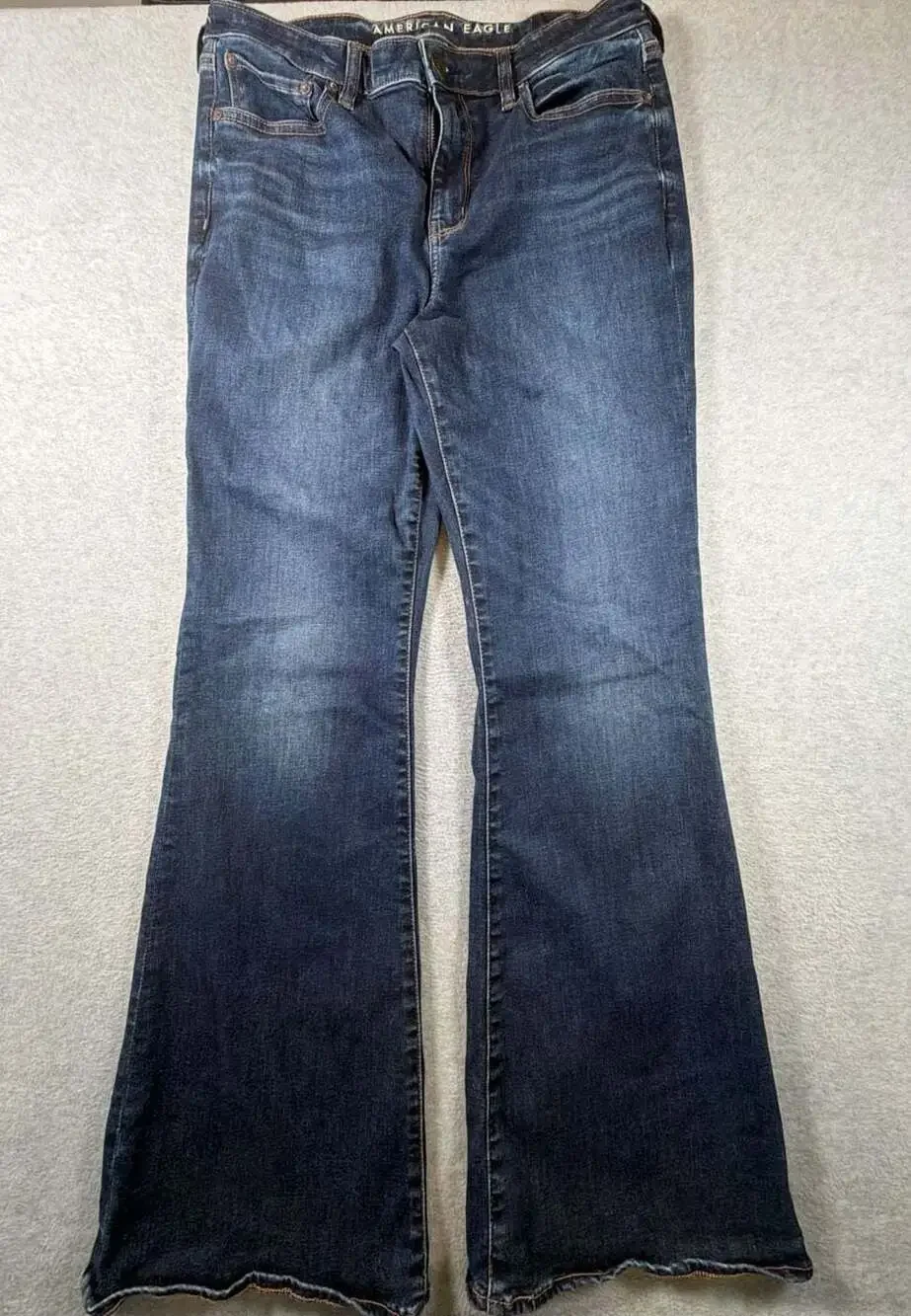 American Eagle Women's Next Level Stretch High-Rise Flare Jeans, Size 12 Long